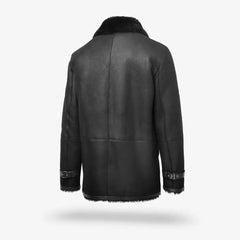 Shearling Bomber Jacket Black