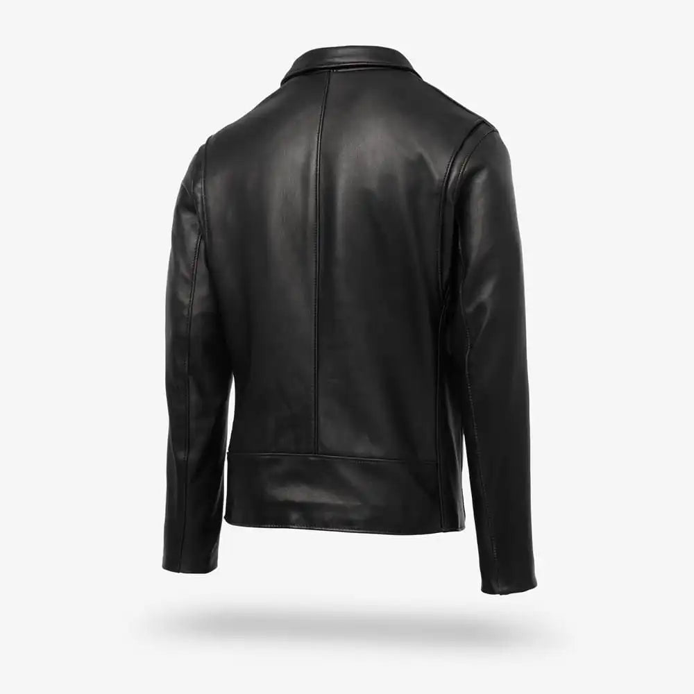 Schott® N.Y.C. X Allen Edmonds Leather Delivery Jacket Black