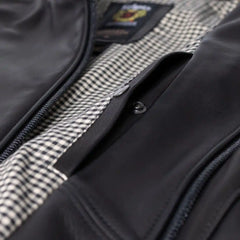 Schott® N.Y.C. X Allen Edmonds Leather Delivery Jacket Black
