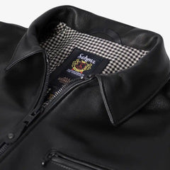 Schott® N.Y.C. X Allen Edmonds Leather Delivery Jacket Black