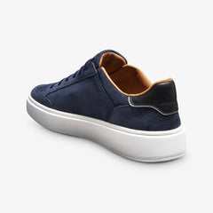 Oliver Slip-on Stretch-lace Sneaker Navy Suede