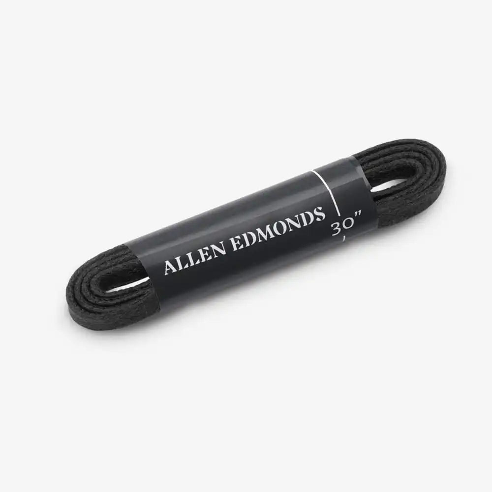 30" Flat Glazed Replacement Laces Black