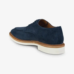 Waylon Moc-toe Derby Dress Shoe Navy Suede