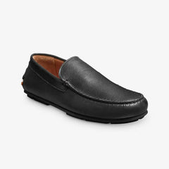 Santiago Driving Loafer Black Leather