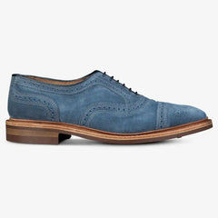 Strandmok Cap-toe Oxford with Dainite Rubber Sole Denim Suede
