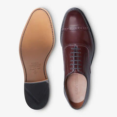 Fifth Avenue Cap-toe Oxford Dress Shoe Burgundy Leather