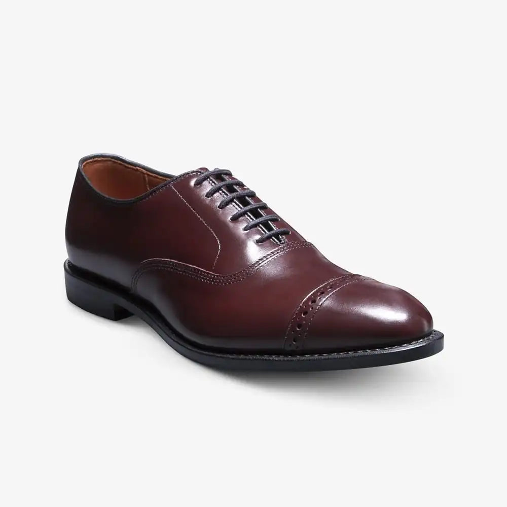 Fifth Avenue Cap-toe Oxford Dress Shoe Burgundy Leather