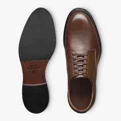 Trevor Plain-toe Derby Shoe Brown Leather