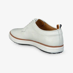 Cypress Derby Golf Shoe White Leather