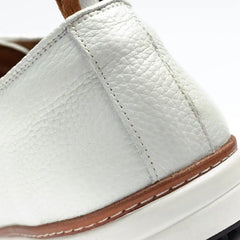 Cypress Derby Golf Shoe White Leather