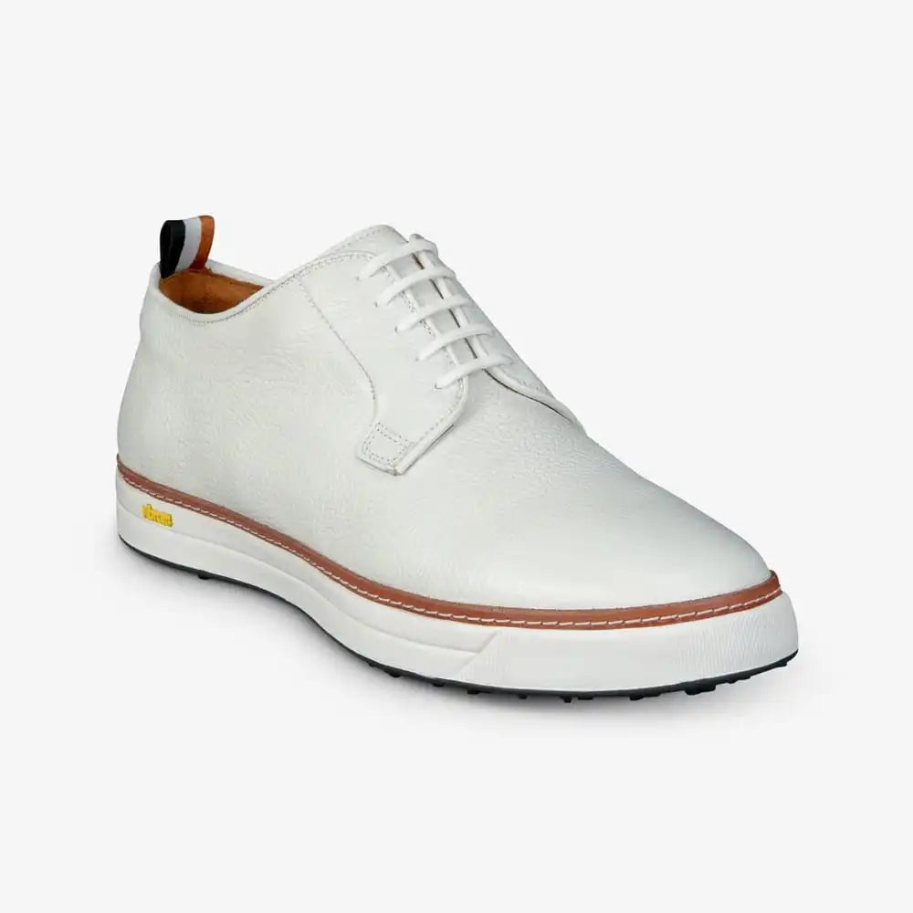 Cypress Derby Golf Shoe White Leather