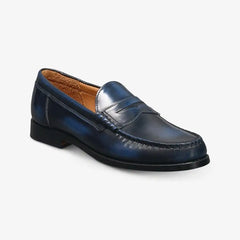 Newman Penny Loafer Antique Navy Leather