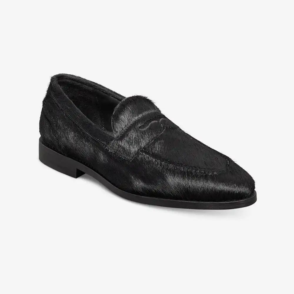Randolph 2.0 Penny Loafer Black Pony Hair