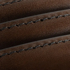 Wide Basic Dress Belt Espresso Leather