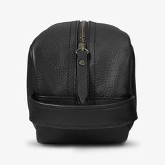 Leather Toiletry Bag Black