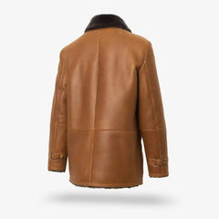 Shearling Bomber Jacket Cognac