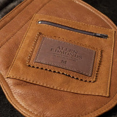 Shearling Bomber Jacket Cognac
