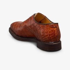 Maxwell Reserve Plain-toe Derby Dress Shoe Chili Genuine Crocodile