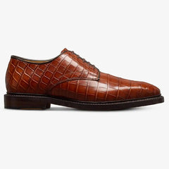 Maxwell Reserve Plain-toe Derby Dress Shoe Chili Genuine Crocodile