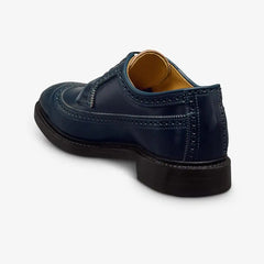Mason Reserve Wingtip Derby Dress Shoe Navy Cordovan Leather