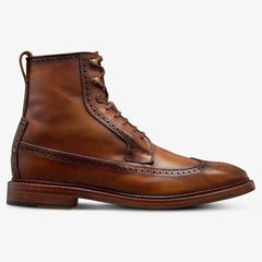 Maddox Reserve Wingtip Dress Boot Coffee Brown Leather