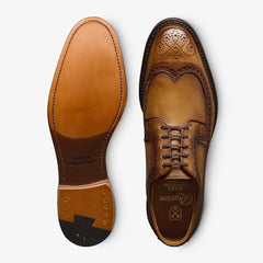 Mason Reserve Wingtip Derby Dress Shoe Walnut Leather