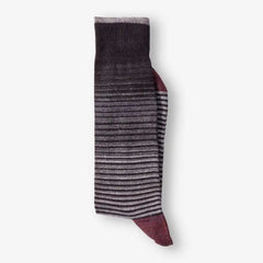 Fade Stripe Dress Socks Black