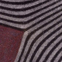 Fade Stripe Dress Socks Black