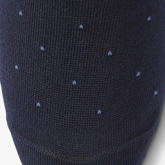 Pin-dot Cotton Dress Socks Navy