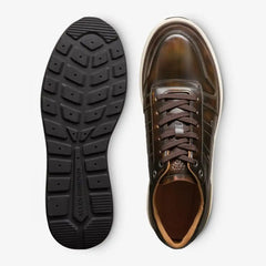 Elliot Lace-up Sneaker Antique Bronze Leather
