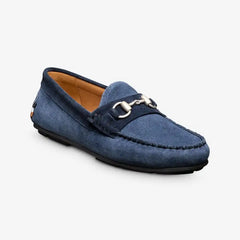 Sebastian Bit Driving Loafer Navy Suede Mix
