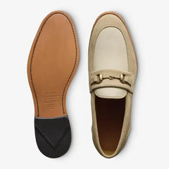 Randolph Bit Loafer Bone Suede Mix