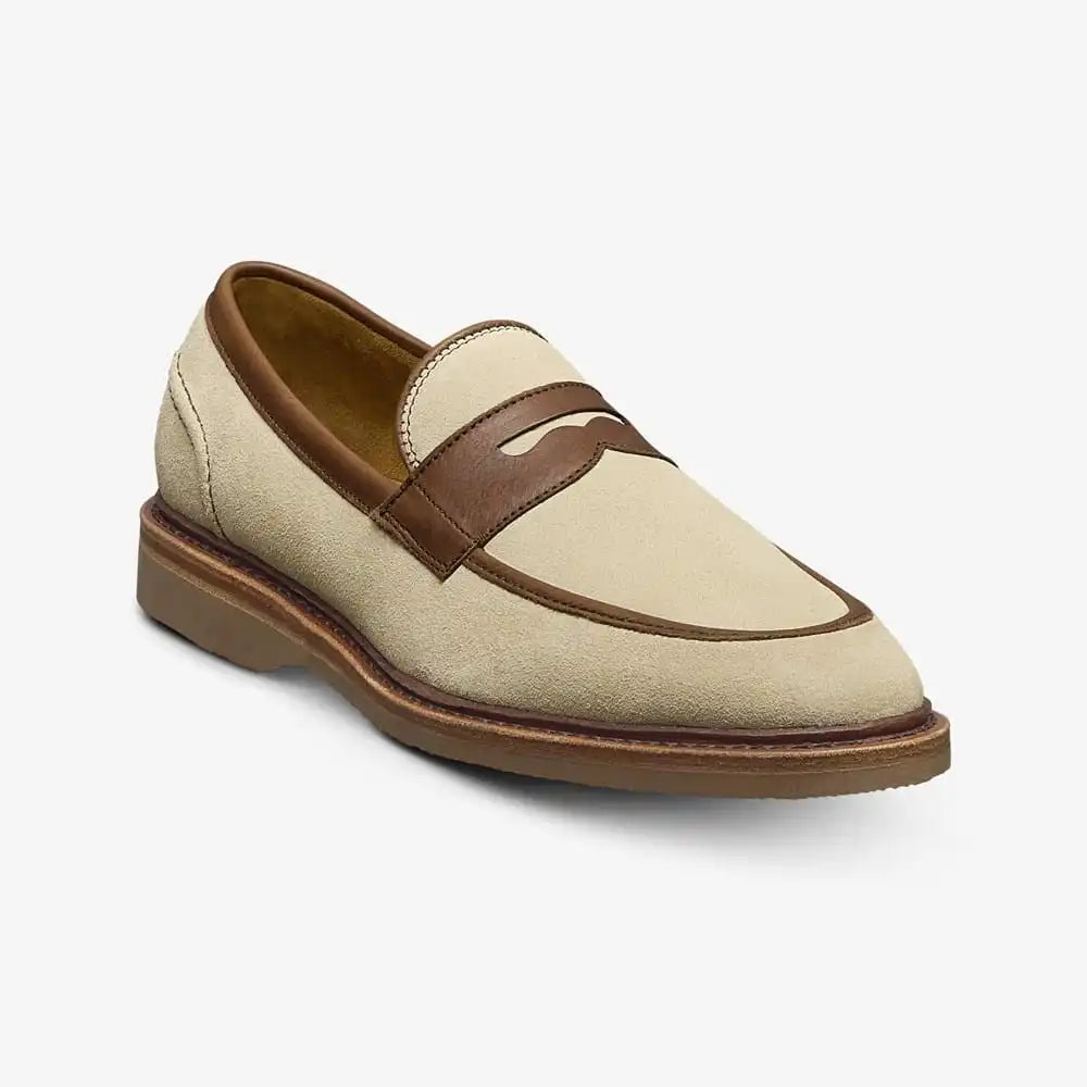 Randolph Verse Penny Loafer Sand / Chili Suede & Leather Mix