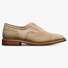 Strandmok Cap-toe Oxford with Dainite Rubber Sole Bone Suede Mix