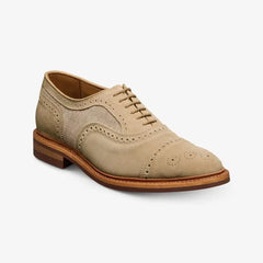 Strandmok Cap-toe Oxford with Dainite Rubber Sole Bone Suede Mix