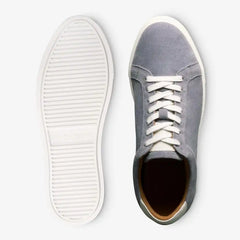 Courtside Lace-up Sneaker Steel Blue Suede
