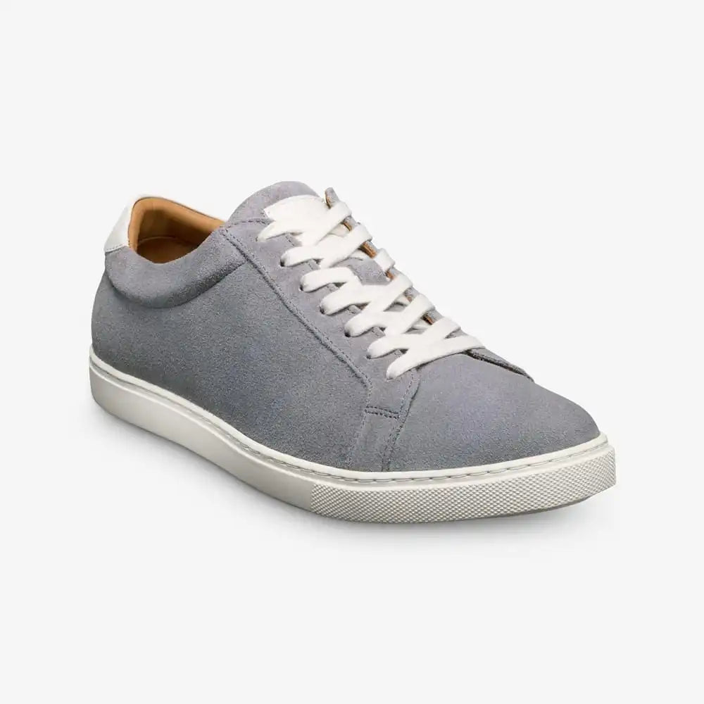 Courtside Lace-up Sneaker Steel Blue Suede