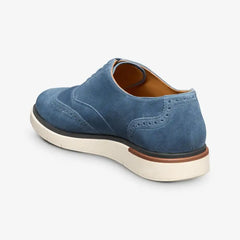 Carson Lace-up Hybrid Wingtip Oxford Denim Suede