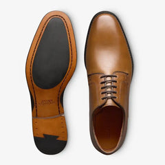 Smith Plain-toe Derby Dress Shoe Walnut Leather