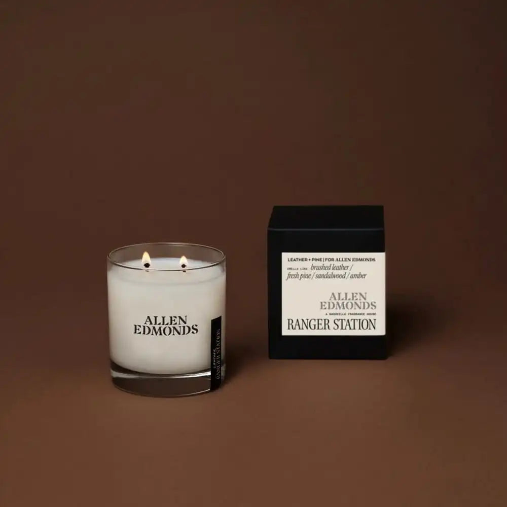 Ranger Station x Allen Edmonds Leather + Pine Candle White