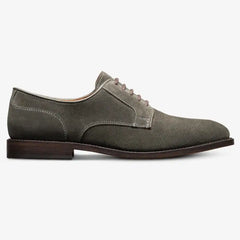 Windsor Plain-toe Derby Dress Shoe Piombo Grey Suede