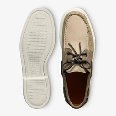 Panama Boat Shoe Bone / Tobacco Leather