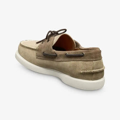 Panama Boat Shoe Bone / Tobacco Leather