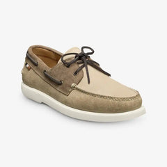 Panama Boat Shoe Bone / Tobacco Leather
