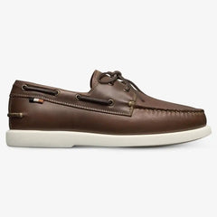 Panama Boat Shoe Natural Brown Leather