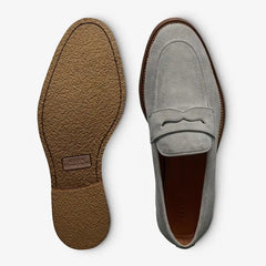 Como Penny Loafer Piombo Grey Suede