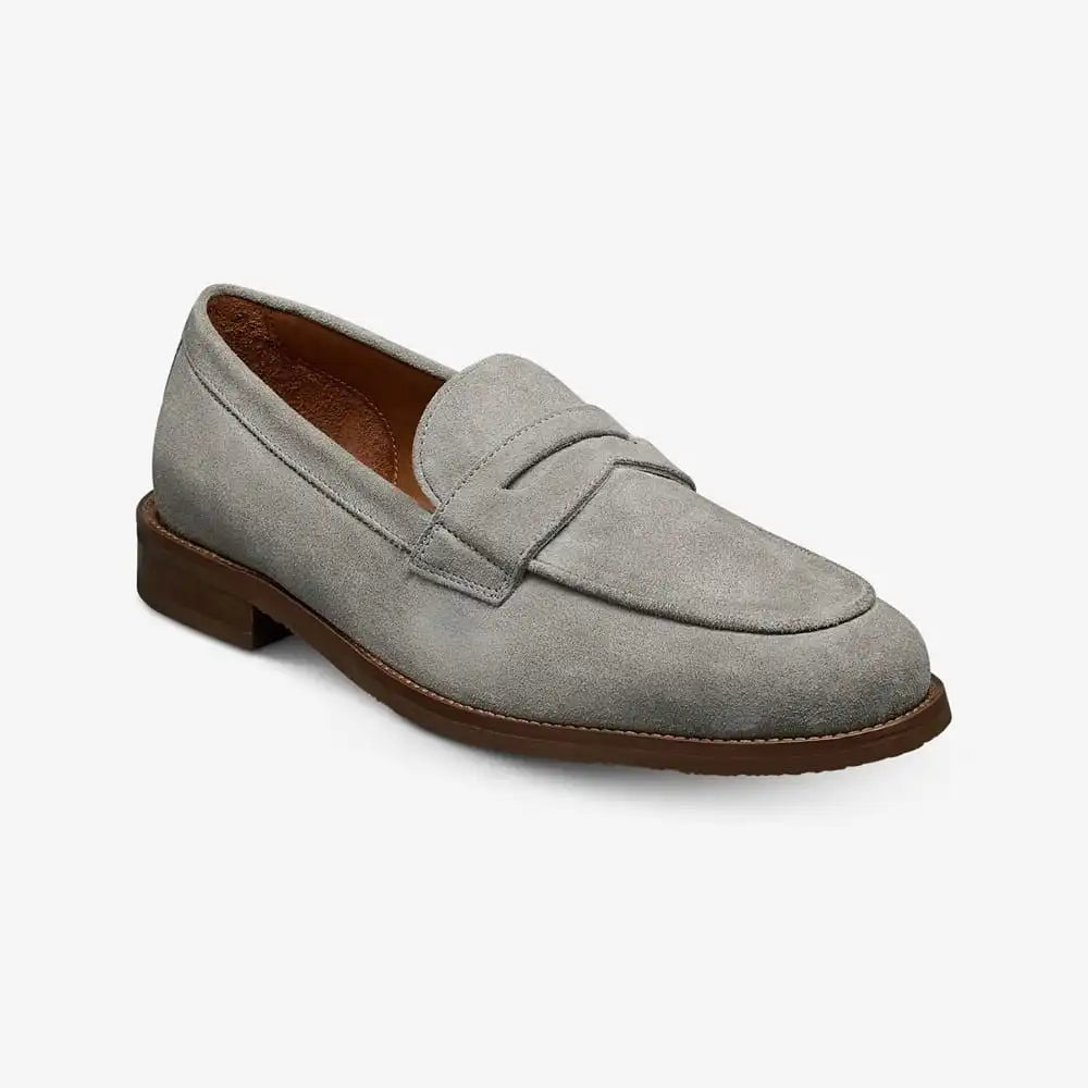Como Penny Loafer Piombo Grey Suede