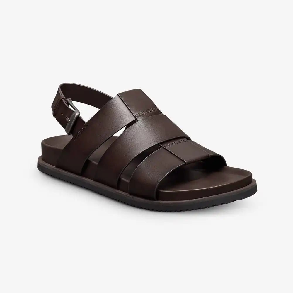 Damien Fisherman Sandal Espresso Leather