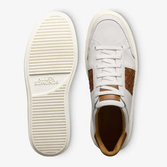 Oliver Slip-on Stretch-lace Sneaker White / Woven Luggage Leather