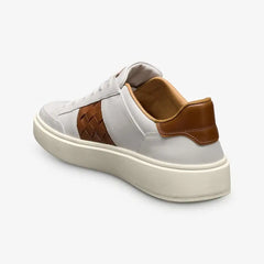 Oliver Slip-on Stretch-lace Sneaker White / Woven Luggage Leather